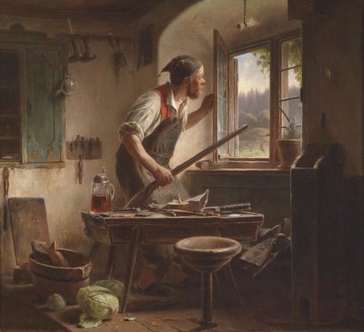 De waakzame schoenmaker door Karl Von Enhuber